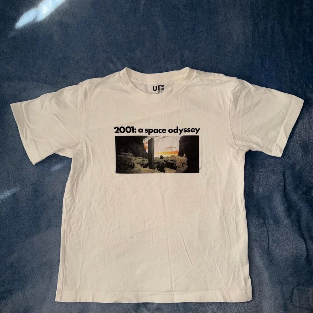 White 2001: A Space Odyssey Uniqlo UT T-shirt